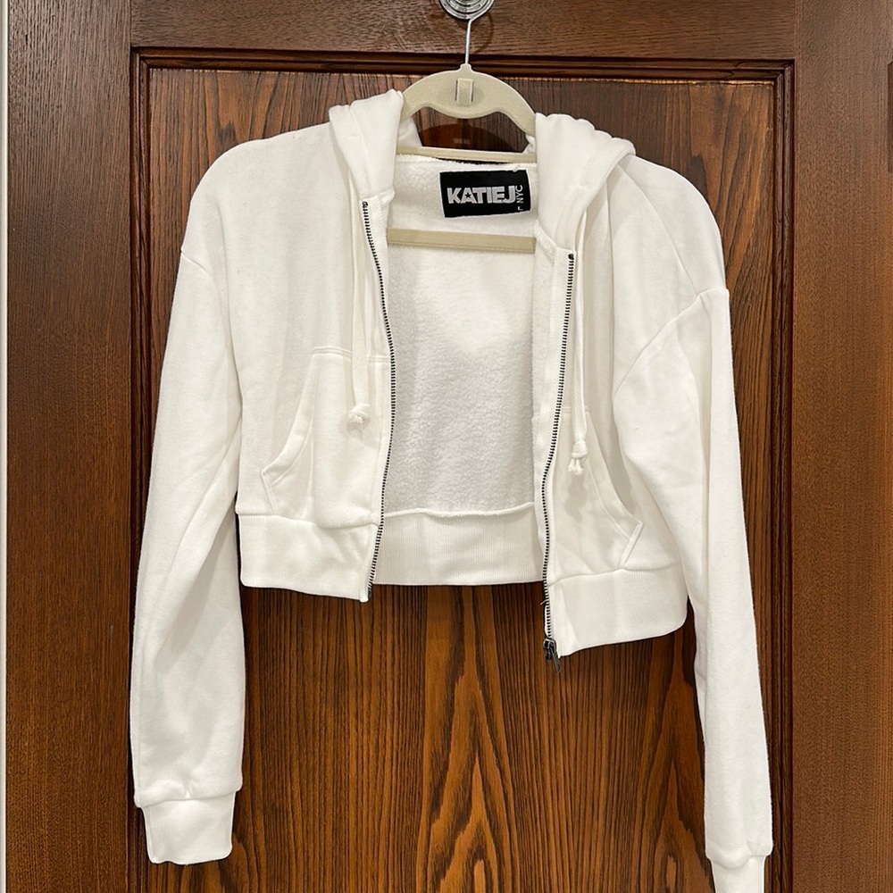 Katie J girls cropped hoodie, never worn!